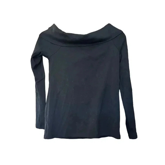 New without tags J.Crew black off the shoulder long sleeve top - Picture 1 of 3